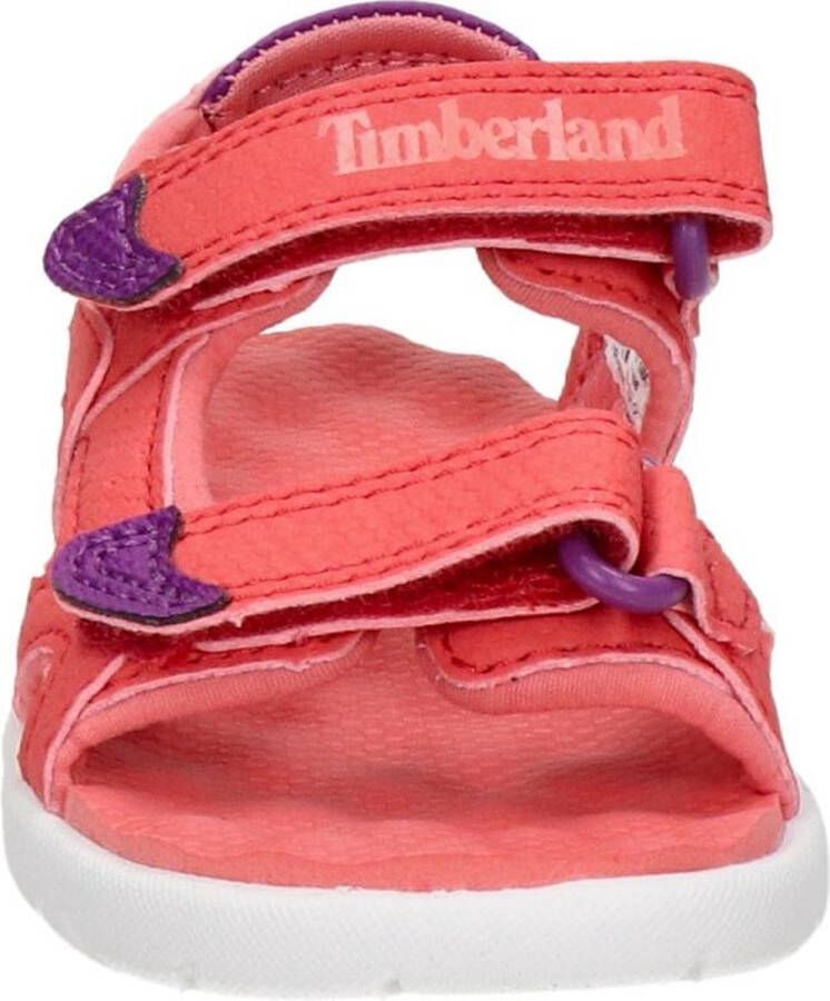 Timberland Kid's Perkins Row 2-Strap Sandal Sandalen maat 10K rood wit - Foto 13