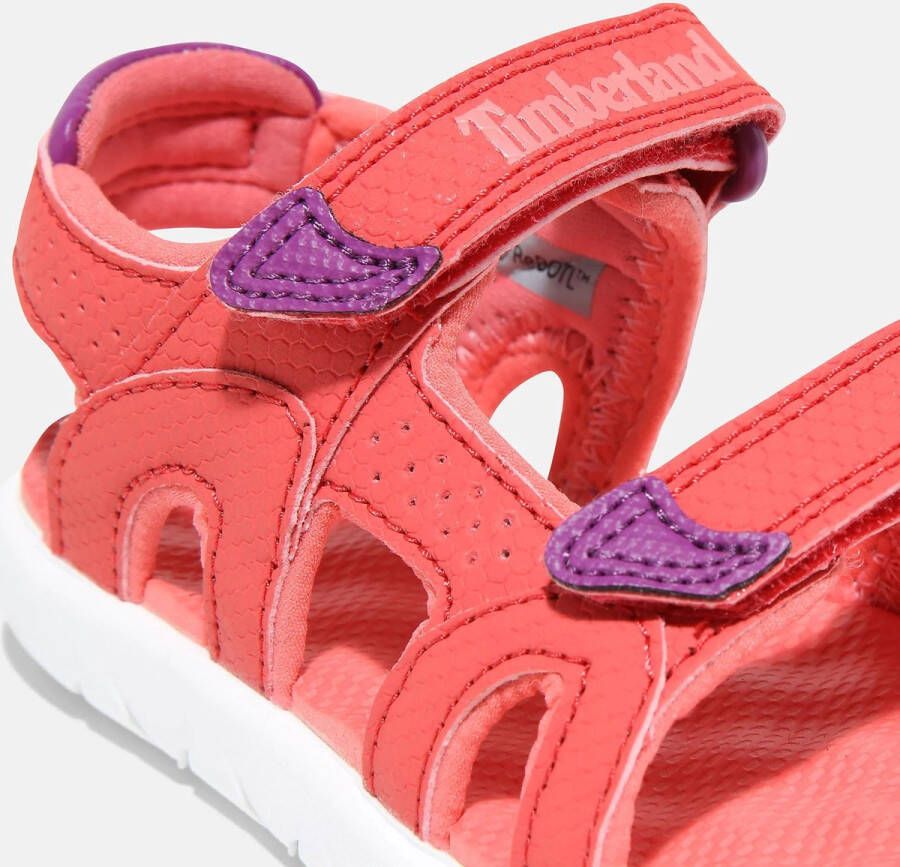 Timberland Kid's Perkins Row 2-Strap Sandal Sandalen maat 10K rood wit - Foto 5