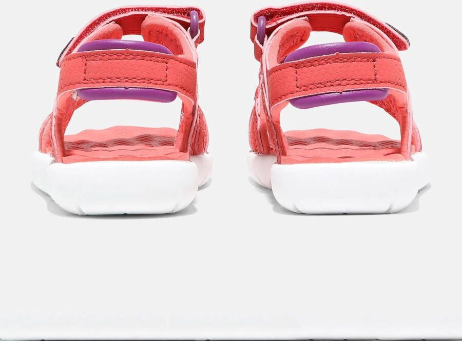Timberland Kid's Perkins Row 2-Strap Sandal Sandalen maat 10K rood wit - Foto 6