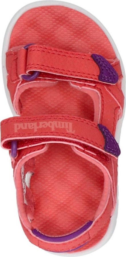 Timberland Kid's Perkins Row 2-Strap Sandal Sandalen maat 10K rood wit - Foto 9