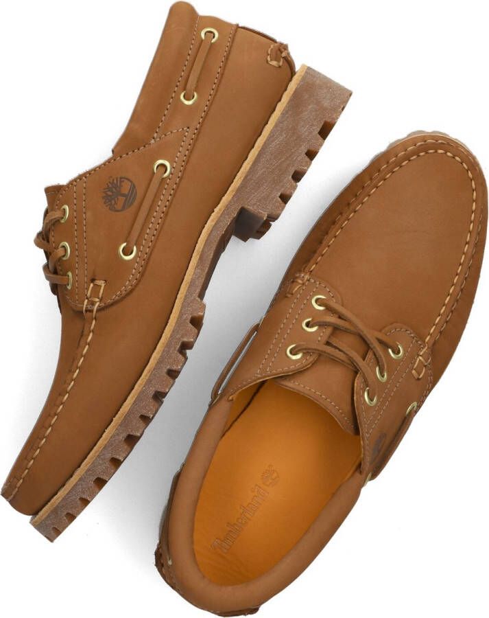 Timberland Authentics 3 Eye Classic Lug Boat Shoes Heren Loafers Bootschoenen Schoenen Leer Bruin TB0A5SQ5F13 - Foto 13