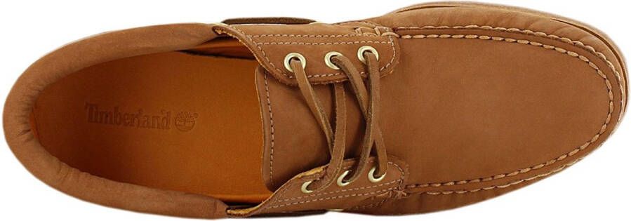 Timberland Authentics 3 Eye Classic Lug Boat Shoes Heren Loafers Bootschoenen Schoenen Leer Bruin TB0A5SQ5F13 - Foto 14