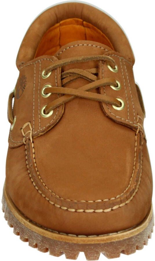 Timberland Authentics 3-Eye Classic Lug Boat Shoes Heren Loafers Bootschoenen Schoenen Leer Bruin TB0A5SQ5F13 - Foto 6