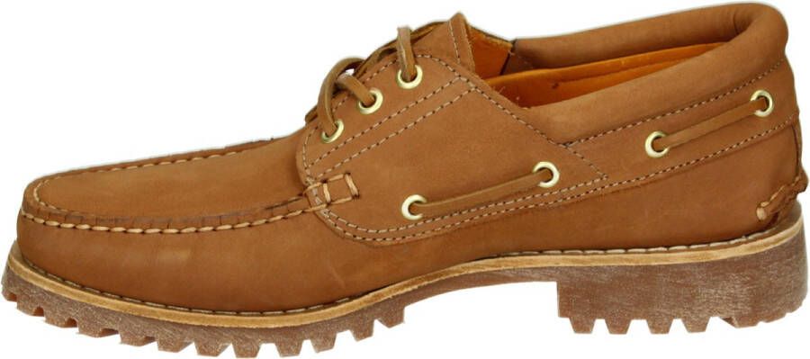 Timberland Authentics 3-Eye Classic Lug Boat Shoes Heren Loafers Bootschoenen Schoenen Leer Bruin TB0A5SQ5F13 - Foto 7