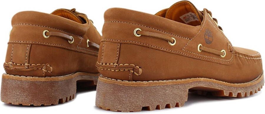 Timberland Authentics 3-Eye Classic Lug Boat Shoes Heren Loafers Bootschoenen Schoenen Leer Bruin TB0A5SQ5F13 - Foto 8