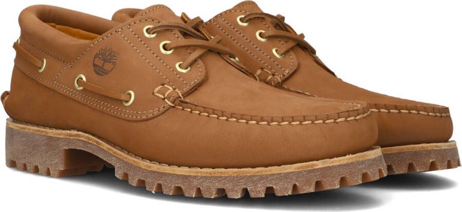 Timberland Authentics 3-Eye Classic Lug Boat Shoes Heren Loafers Bootschoenen Schoenen Leer Bruin TB0A5SQ5F13 - Foto 9