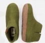 Tofvel Mula Wolvilt Sloffen Olive Green Groen Wolvilt TF100058 - Thumbnail 2