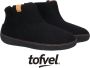 Tofvel Rabara Wolvilt Sloffen Black Zwart Wolvilt TF200036 - Thumbnail 4