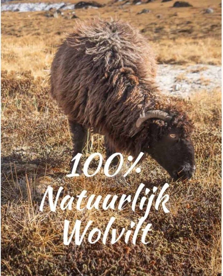 Tofvel Rabara Wolvilt Sloffen Black Zwart Wolvilt TF200036 - Foto 5