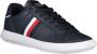 Tommy Hilfiger Corporate Leather Cup Stripes Heren Sneakers Schoenen Blauw FM0FM04732DW5 - Thumbnail 4