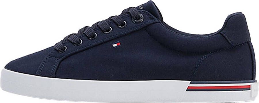Tommy Hilfiger Essential Stripes Sneakers Blauw Vrouw