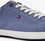 Tommy Hilfiger Blauwe Lage Sneakers Essential Chambray Vulc - Thumbnail 6
