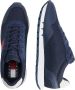 Tommy Hilfiger Tommy Jeans Retro Leather Sneakers Leren Sneaker Heren Blauw - Thumbnail 14