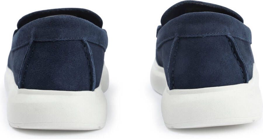 Tommy Hilfiger Hybride Loafer Suede Navy Suede 100 Leer Heren