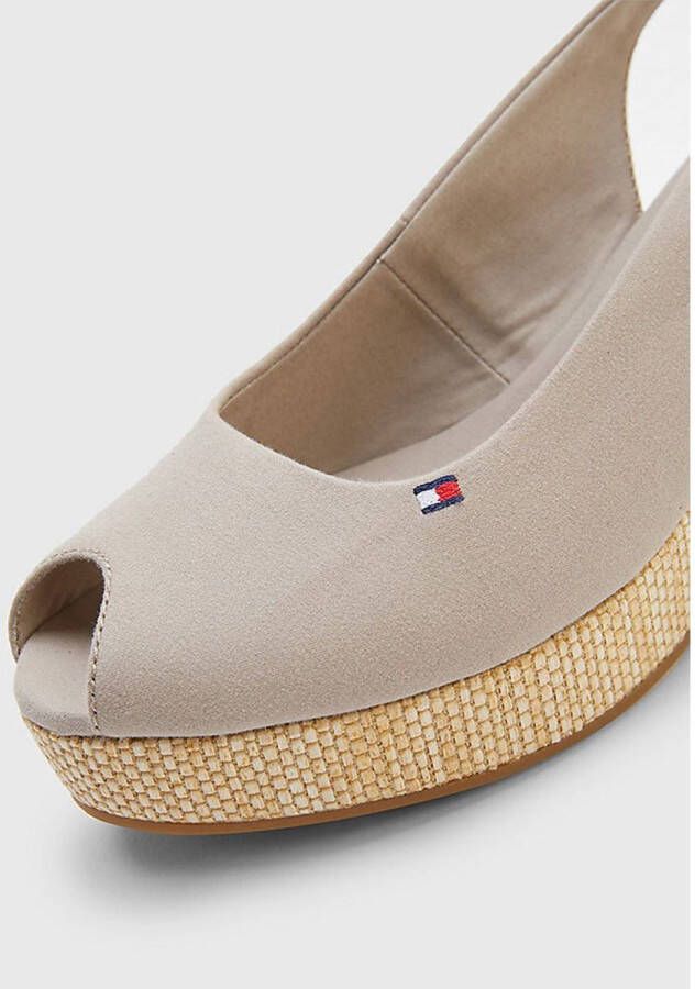 Tommy Hilfiger Sandaaltjes ICONIC ELBA SLING BACK WEDGE met jutebeleg - Foto 10