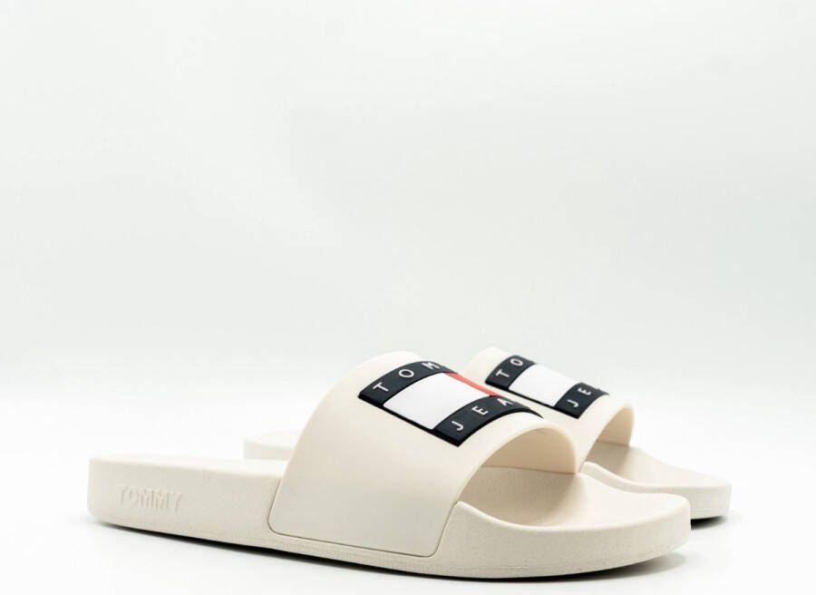 Tommy Hilfiger Jeans Flag Pool Slide Dames Slippers Groen