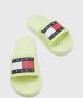 Tommy Hilfiger Jeans Flag Pool Slide Dames Slippers Groen - Thumbnail 11