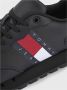Tommy Hilfiger Leather Runner TJM Essentials Heren Sneakers Zwart - Thumbnail 5
