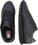 Tommy Hilfiger Leather Runner TJM Essentials Heren Sneakers Zwart - Thumbnail 8