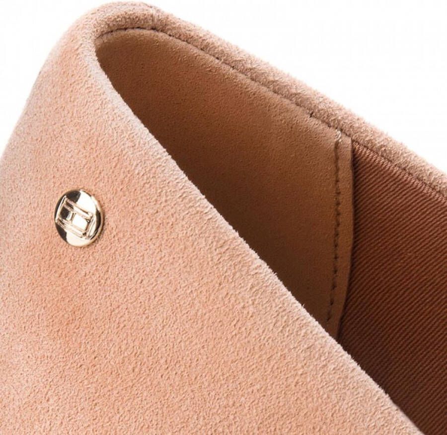 Tommy Hilfiger mooie middelhoge suede pumps nude