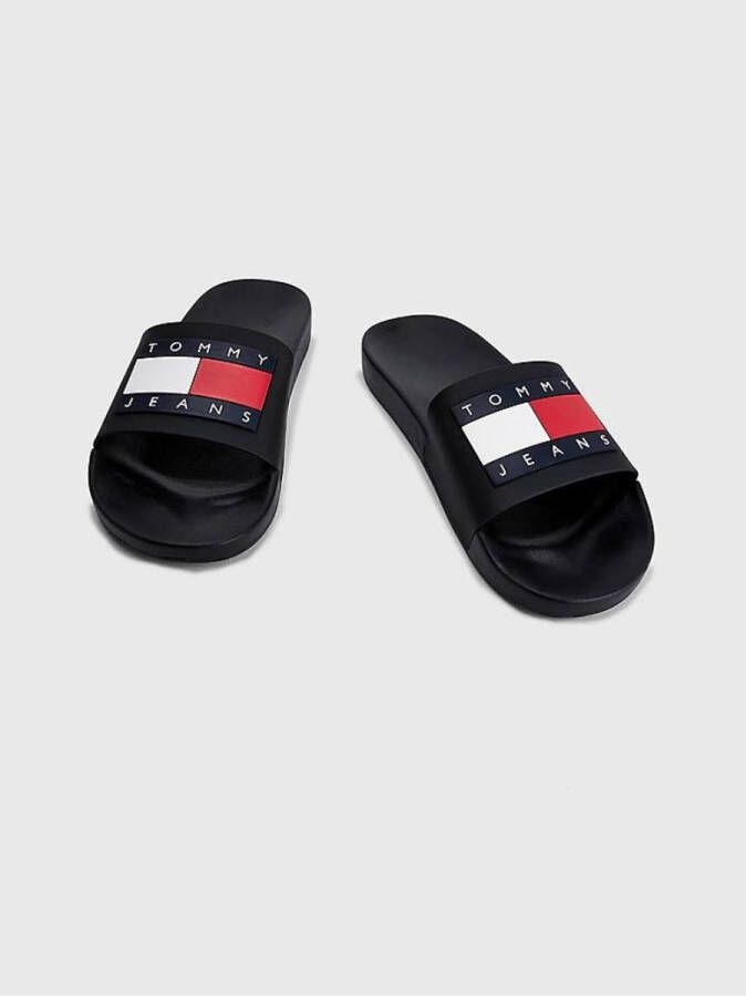 Tommy Hilfiger Pool Slides Essentials Heren Slippers Zwart