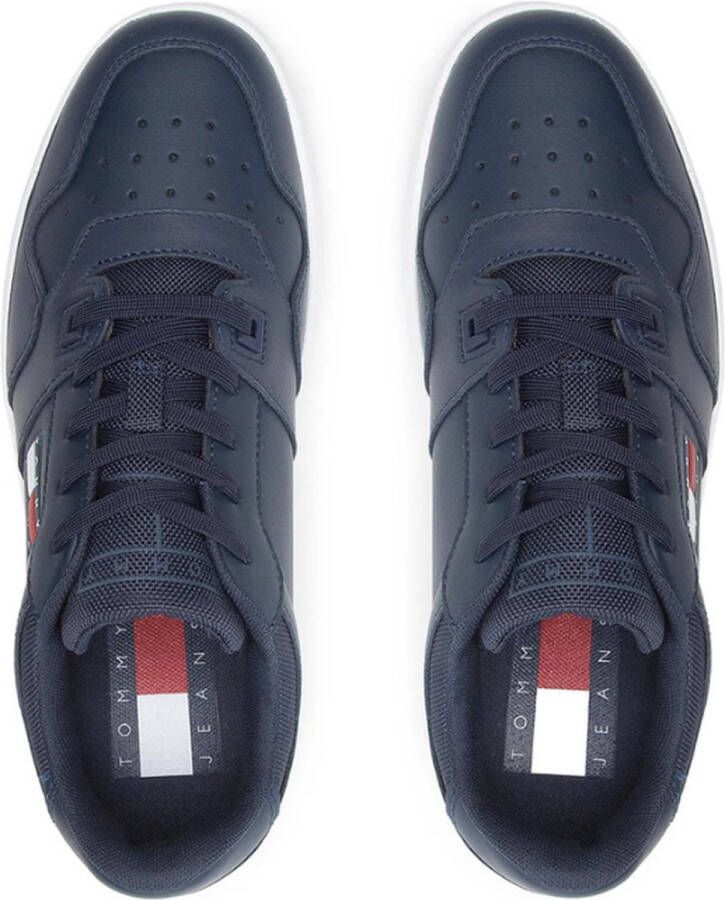 Tommy Hilfiger Retro Basket leren heren sneakers Blauw Echt leer Uitneembare zool - Foto 5