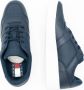 Tommy Hilfiger Retro Basket leren heren sneakers Blauw Echt leer Uitneembare zool - Thumbnail 14