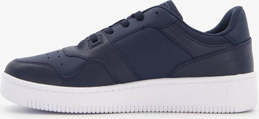 Tommy Hilfiger Retro Basket leren heren sneakers Blauw Echt leer Uitneembare zool - Foto 7
