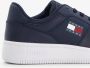 Tommy Hilfiger Retro Basket leren heren sneakers Blauw Echt leer Uitneembare zool - Thumbnail 10