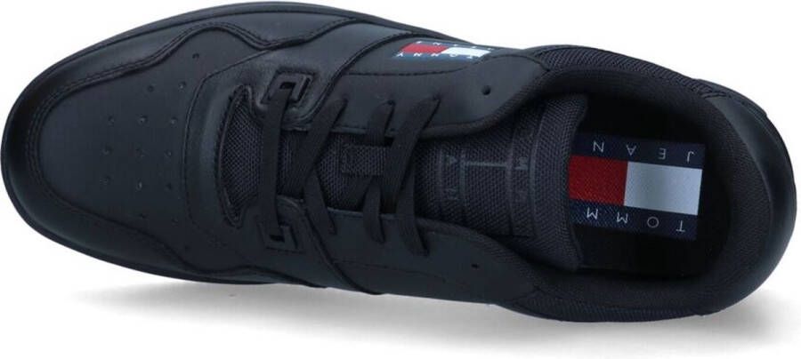 Tommy Hilfiger Retro Basket leren heren sneakers Zwart Echt leer Uitneembare zool - Foto 12