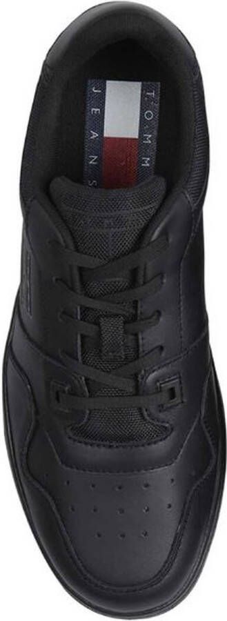 Tommy Hilfiger Retro Basket leren heren sneakers Zwart Echt leer Uitneembare zool - Foto 14