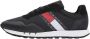 TOMMY JEANS Tommy Hilfiger Retro Leather TJM Essential Heren Sneakers Zwart - Thumbnail 7