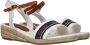 Tommy Hilfiger Witte Textiel Zomer Sandaal Multicolor Dames - Thumbnail 4