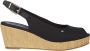 Tommy Hilfiger Sleehaksandaaltjes ICONIC ELENA SLING BACK WEDGE zomerschoen sandaal keilhak met verstelbare gesp - Thumbnail 20