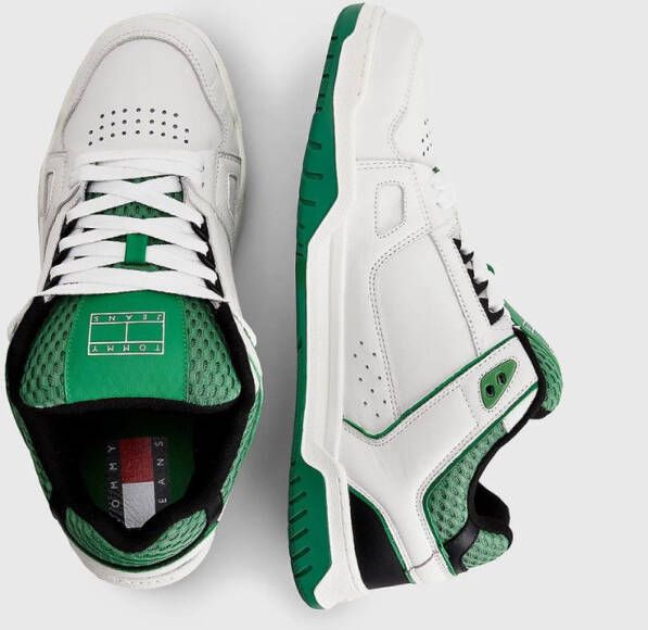 Tommy Hilfiger Skater Tongue Heren Sneakers Groen