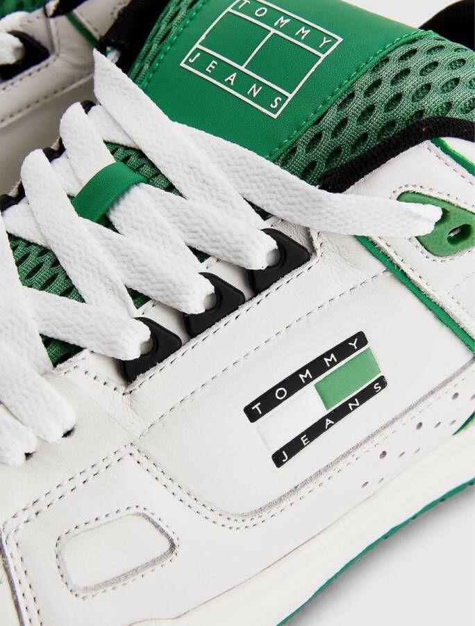 Tommy Hilfiger Skater Tongue Heren Sneakers Groen