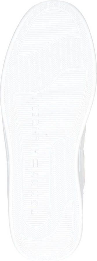 Tommy Hilfiger Plateausneakers LEATHER BASKET SNEAKER Logo-opdruk op de tong vrijetijdsschoen halfschoen veterschoen - Foto 6