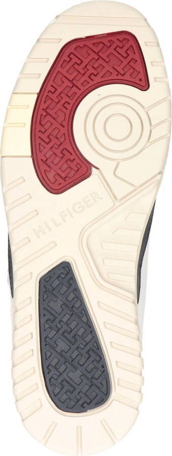 Tommy Hilfiger Sport Tommy Hilfiger Basket Street Mix heren sneaker Wit blauw