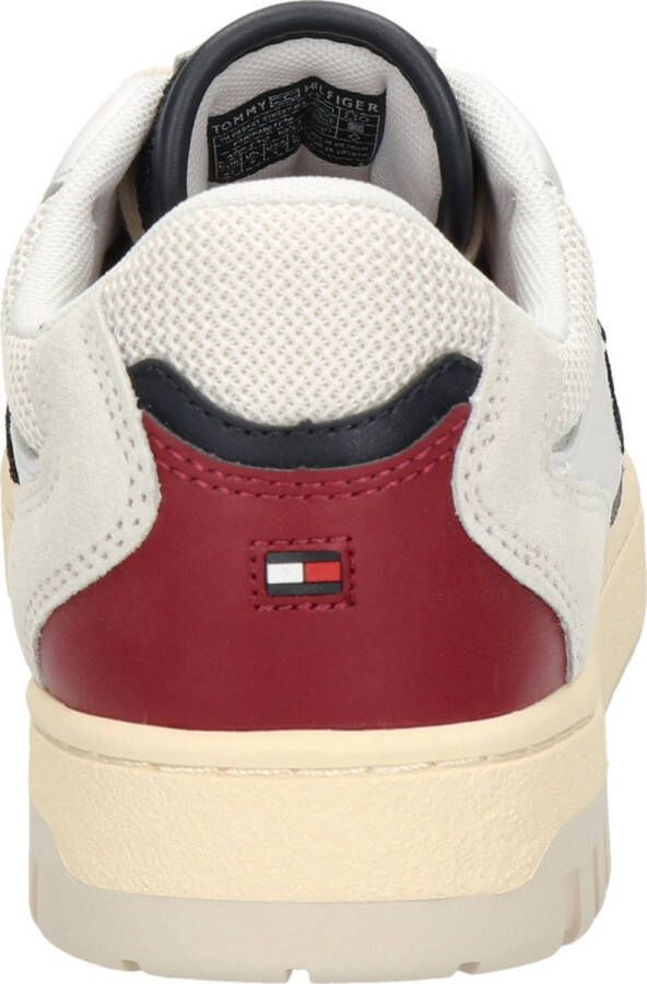 Tommy Hilfiger Sport Tommy Hilfiger Basket Street Mix heren sneaker Wit blauw