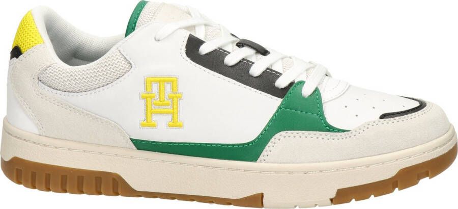 Tommy Hilfiger Sport Tommy Hilfiger Basket Street Mix heren sneaker Wit multi