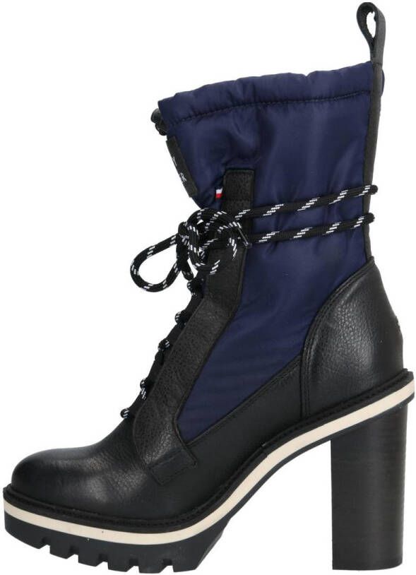 Tommy Hilfiger veterlaarzen fun outdoor nylon bootie Zwart