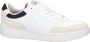 Tommy Hilfiger Sportieve witte vetersneakers met contrastdetails White Heren - Thumbnail 11