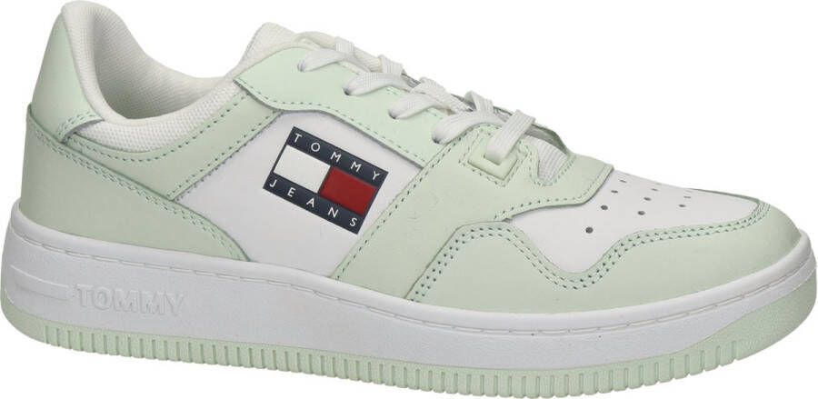 TOMMY JEANS Retro Basket dames sneaker Licht groen