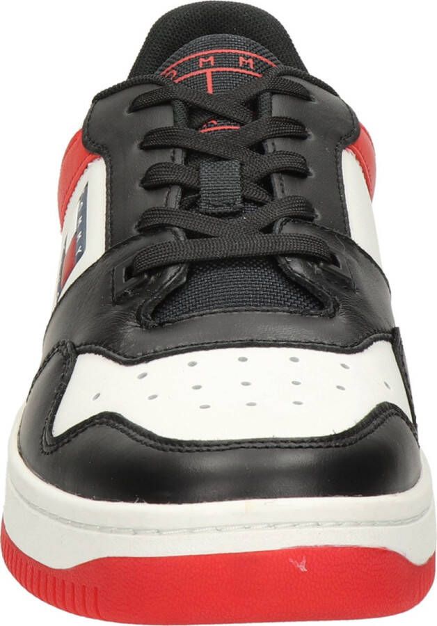 TOMMY JEANS Tommy Hilfiger TJ Basket heren sneaker Zwart rood