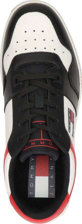 TOMMY JEANS Tommy Hilfiger TJ Basket heren sneaker Zwart rood