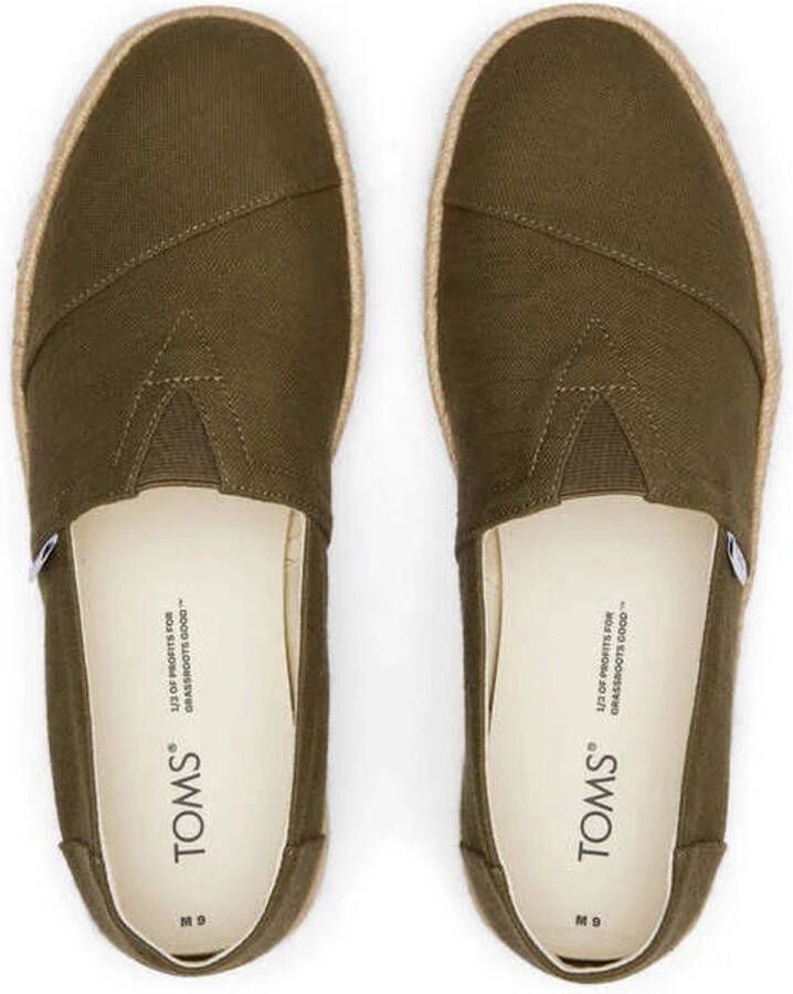 TOMS Alp Rope 2.0 heren espadrilles Kaki