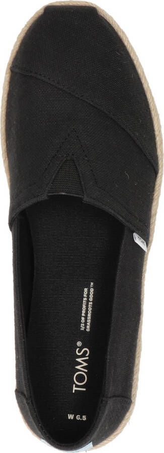 TOMS Alpargata dames espadrille Zwart