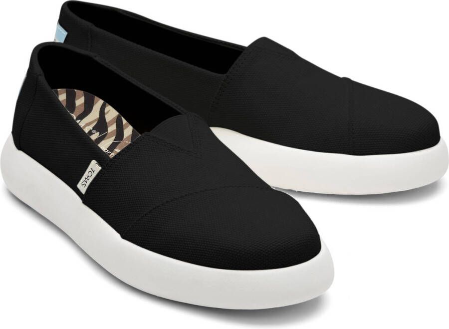 TOMS Alpargata Mallow Instappers Dames Zwart