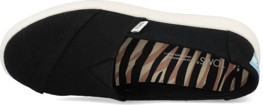 TOMS Alpargata Mallow Instappers Dames Zwart