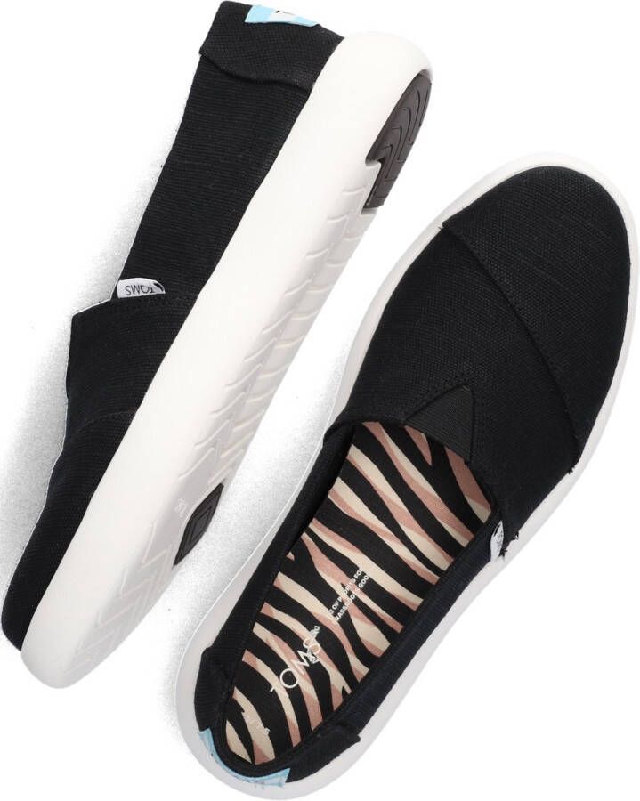 TOMS Alpargata Mallow Instappers Dames Zwart